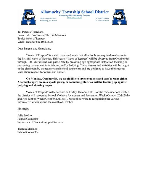 Week of Respect 2025